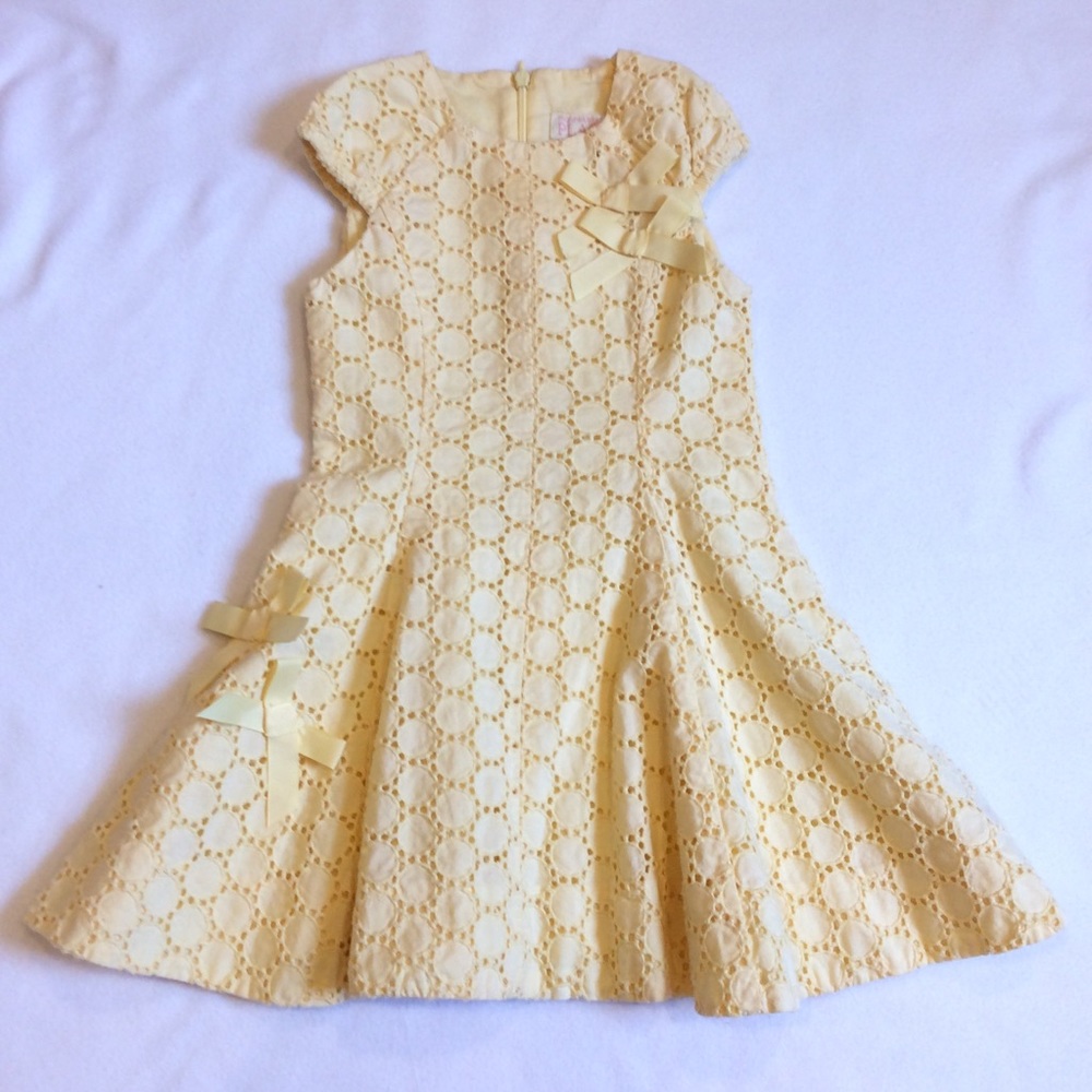 Children’s place yellow eyelet dress - Picture 1 of 6
